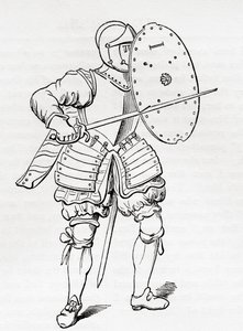 歩兵装甲、1625年、オールドイングランド：絵画博物館、パブ。 1847 作： English School
